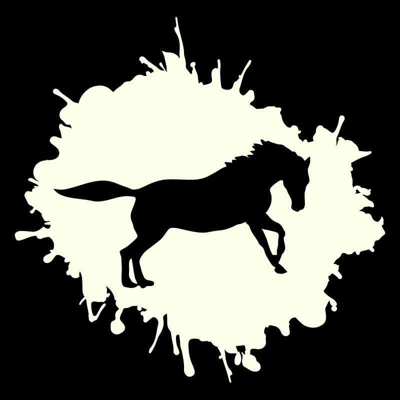 pferd klecks