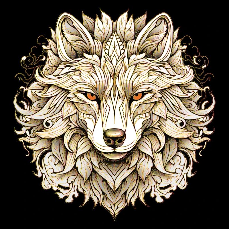 Goldener Wolf