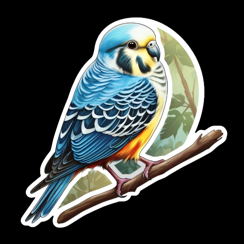 Perruche bleue
