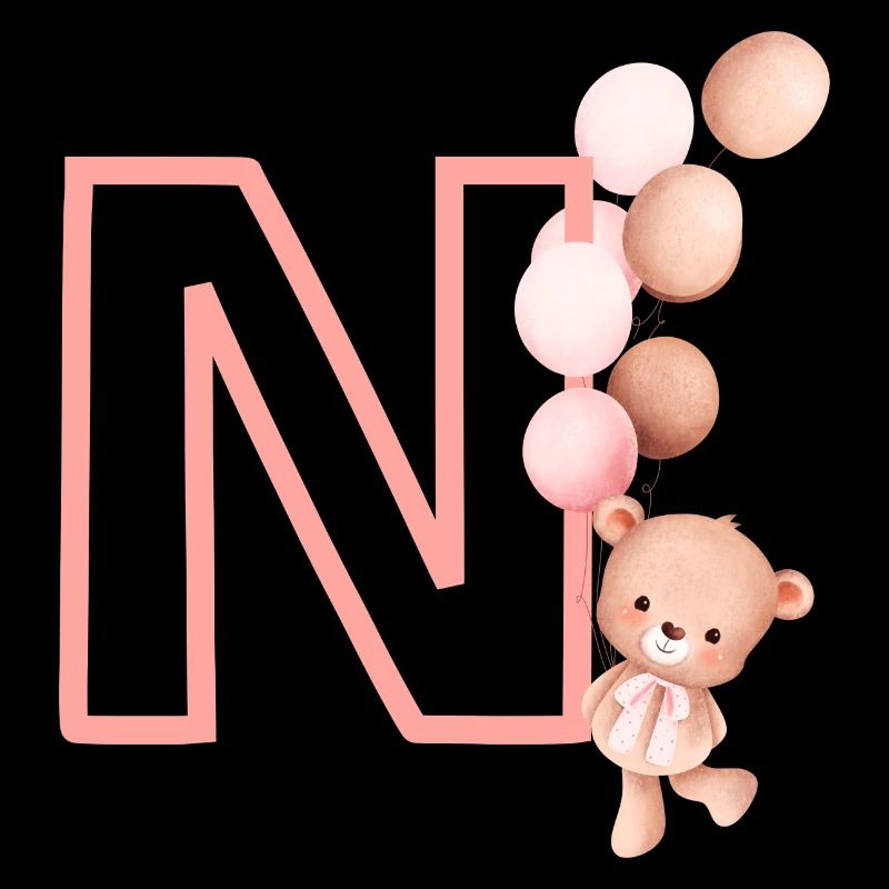 Buchstabe n Rosa Bär