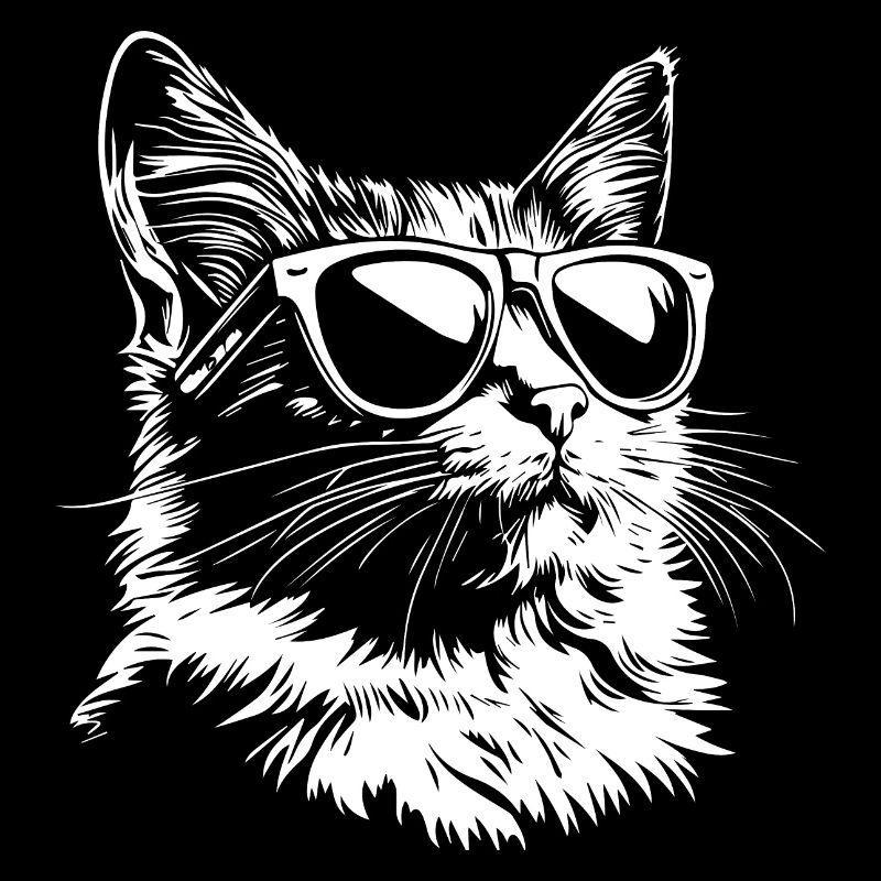 Cool Katze Sonnenbrille