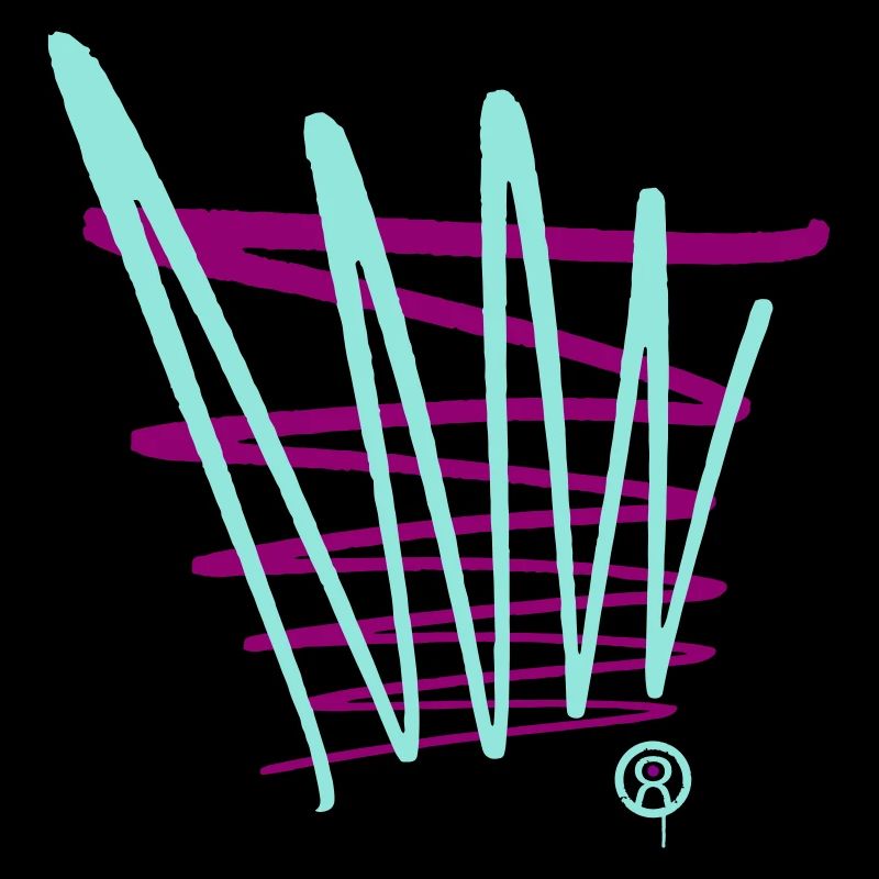 Lignes de graffiti zigzag