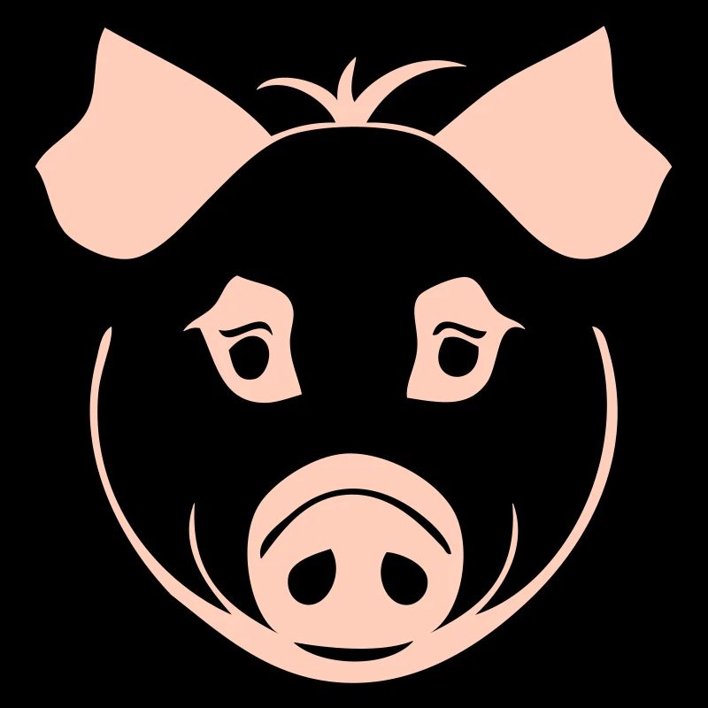 Pig in comic style