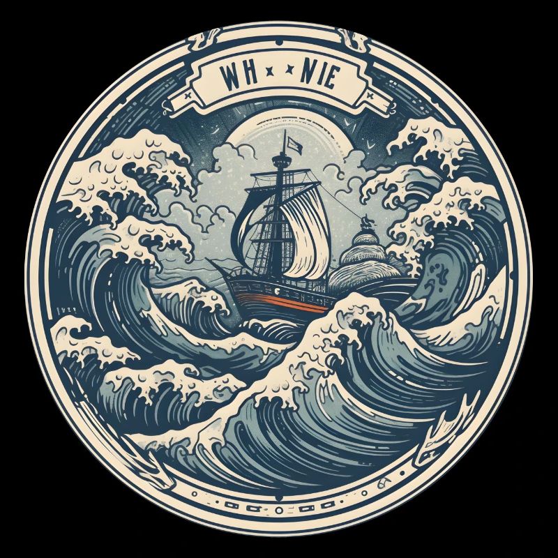 Sailboat waves