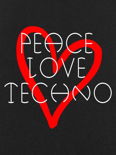 Love heart techno quote