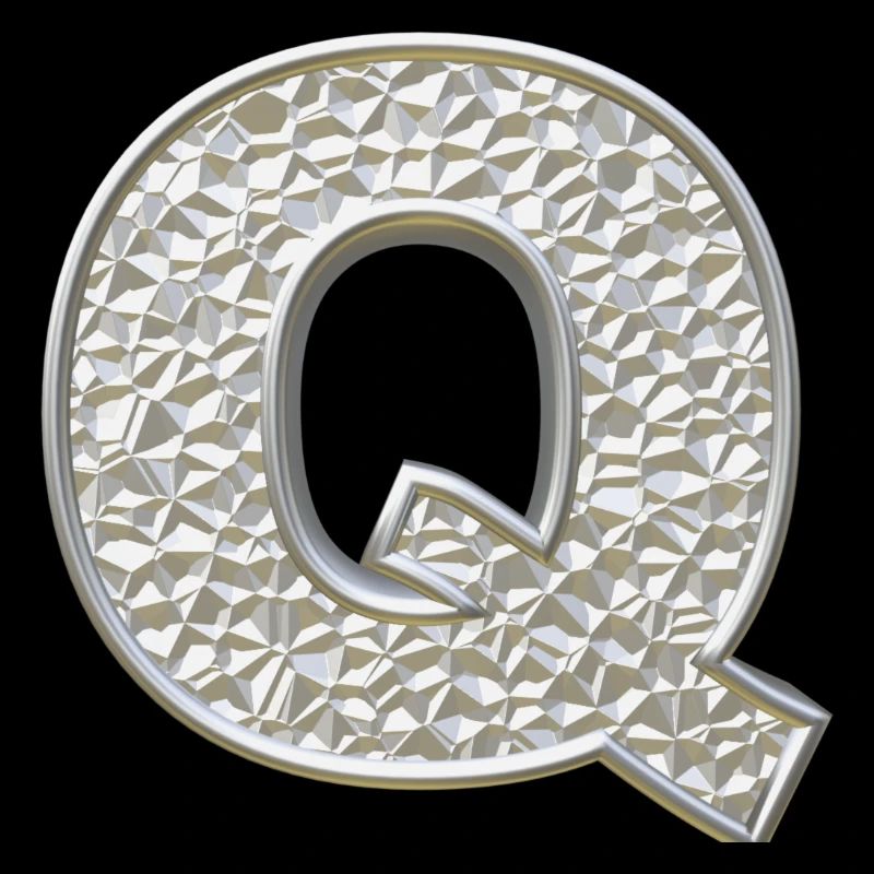 Q, letter, letter Q, initial, initial Q, monogram,
