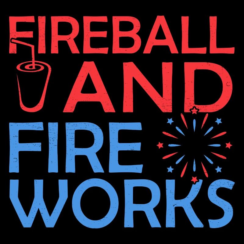 Boule de feu et feux d'artifice
