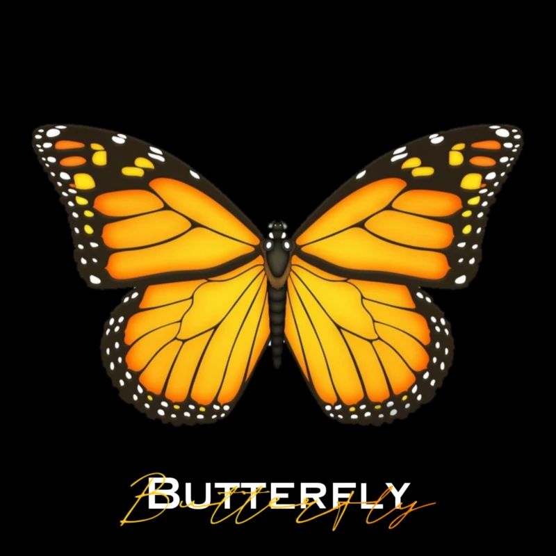 Papillon orange