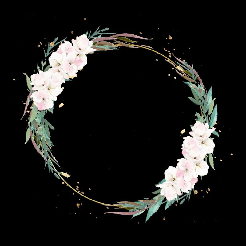 Cercle de fleurs Boho Beachy