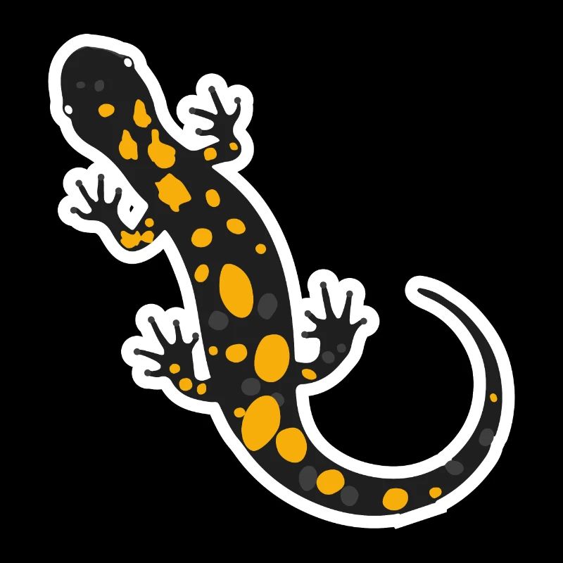 Feuersalamander Tattoo Tiere Kinder Geschenkidee