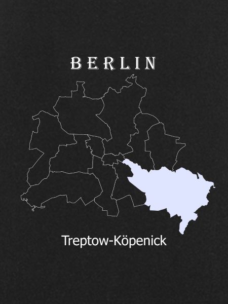 Bykort Berlin Treptow Köpenick Kort
