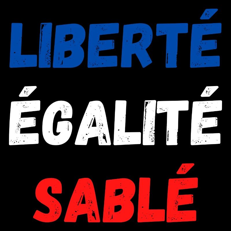 Liberté égalité sablé
