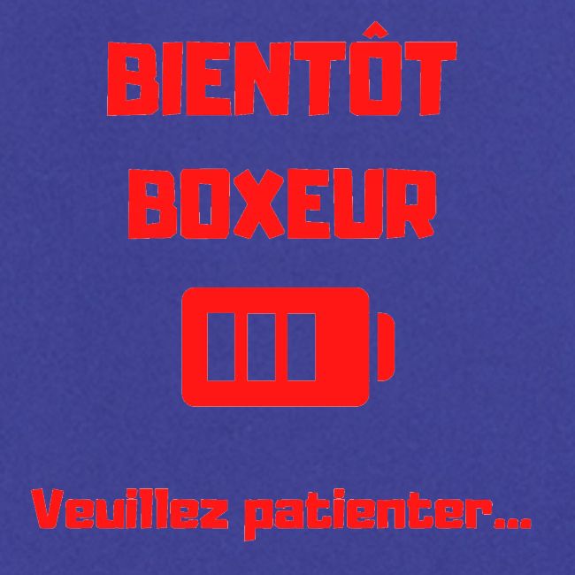 BIENTOT BOXEUR ROUGE
