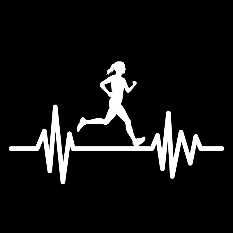 Jogger Herzschlag - Sport Design Geschenkidee