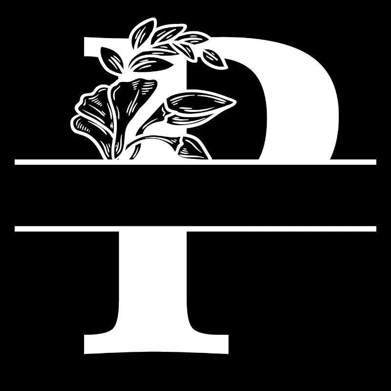 Personalisierter Blumenbuchstabe P