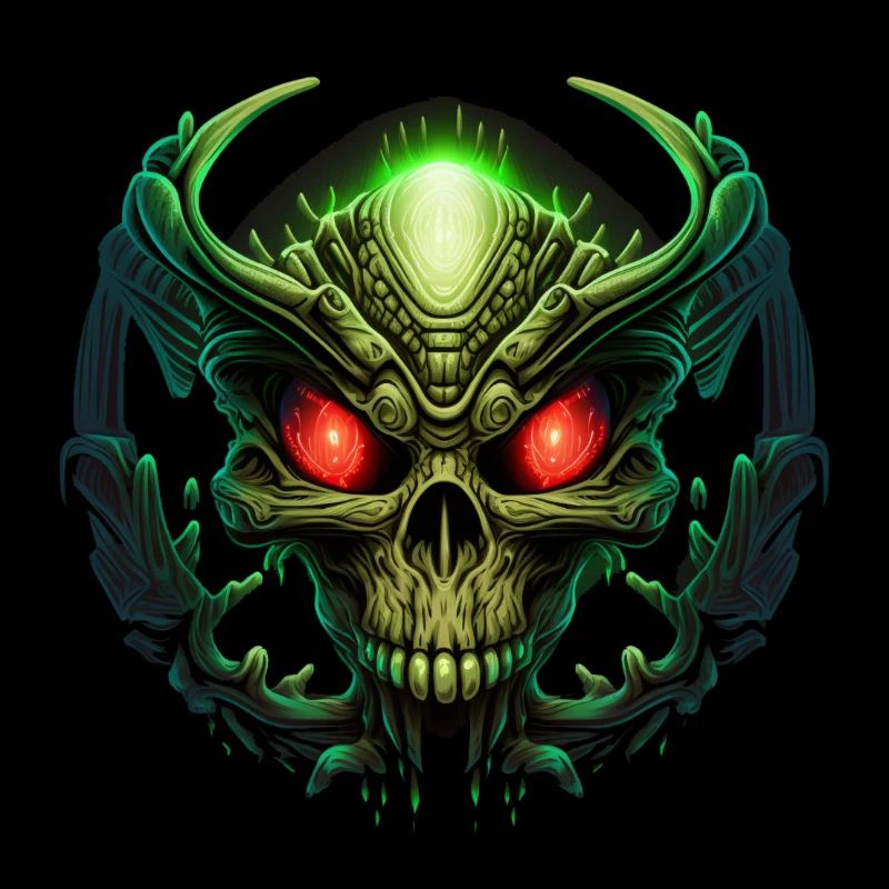 Schädel-Alien