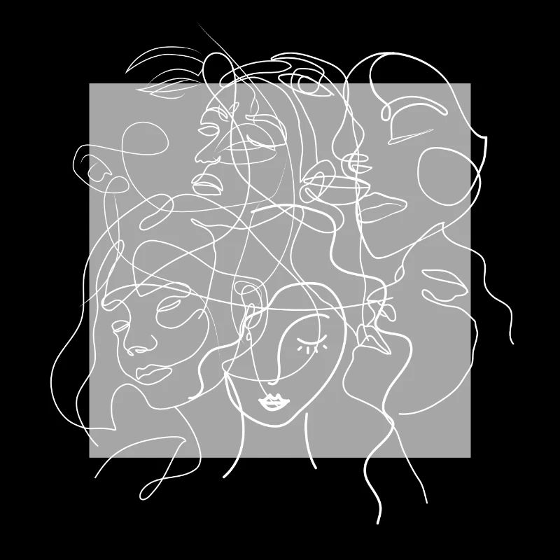 Face line grey