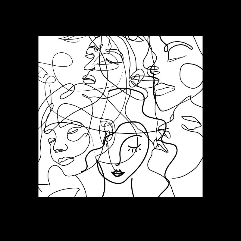 Face line white