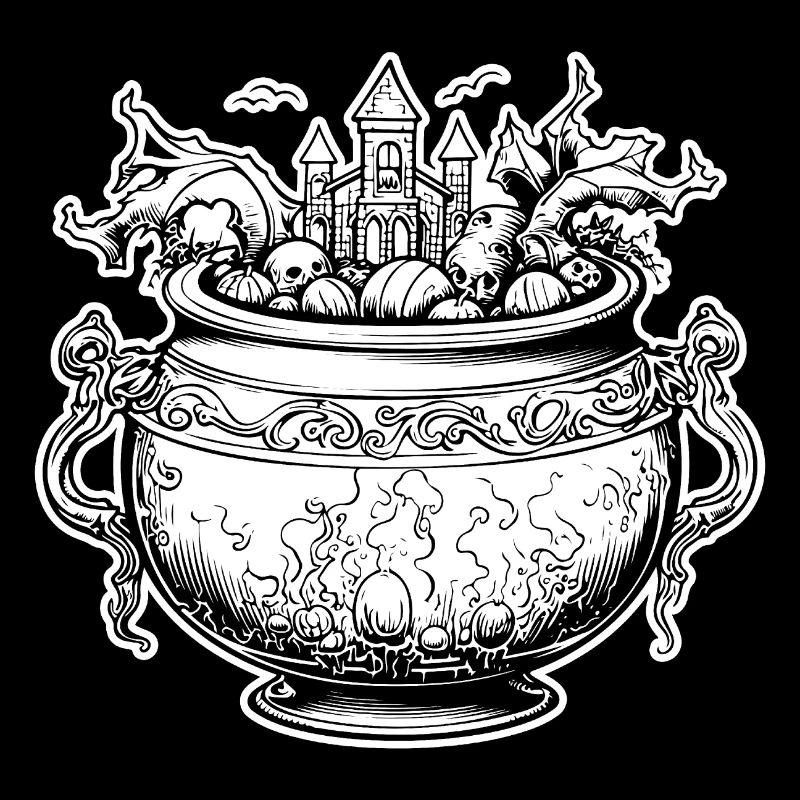 Cauldron Magical Witch Halloween