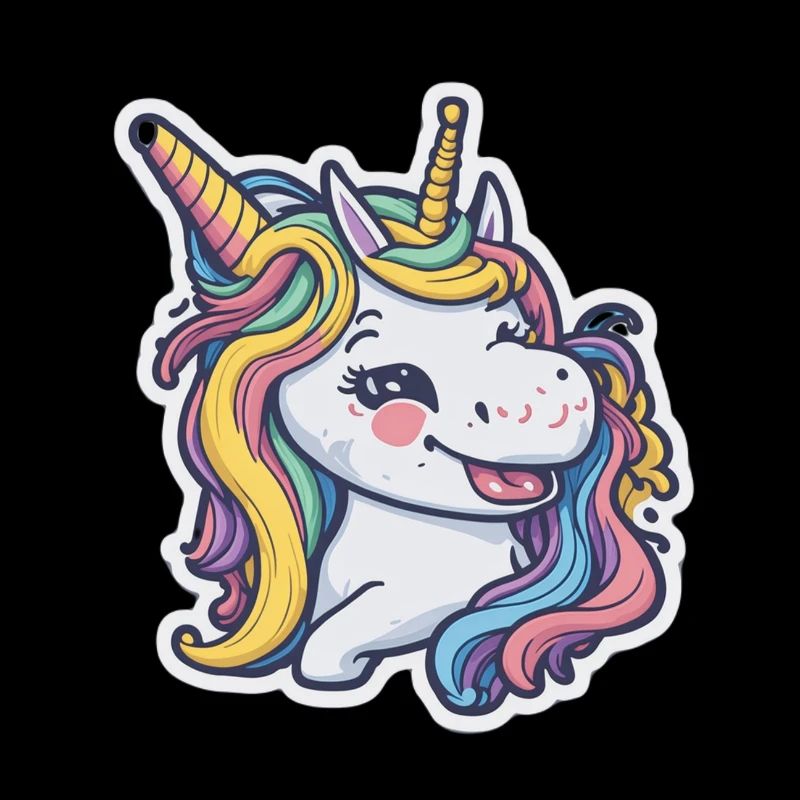 Unicorn Rainbow Einhorn Comic Cartoon