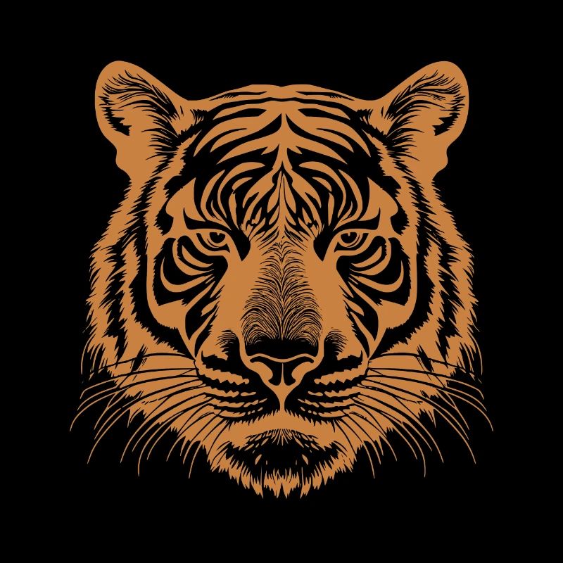 orangefarbener Tiger