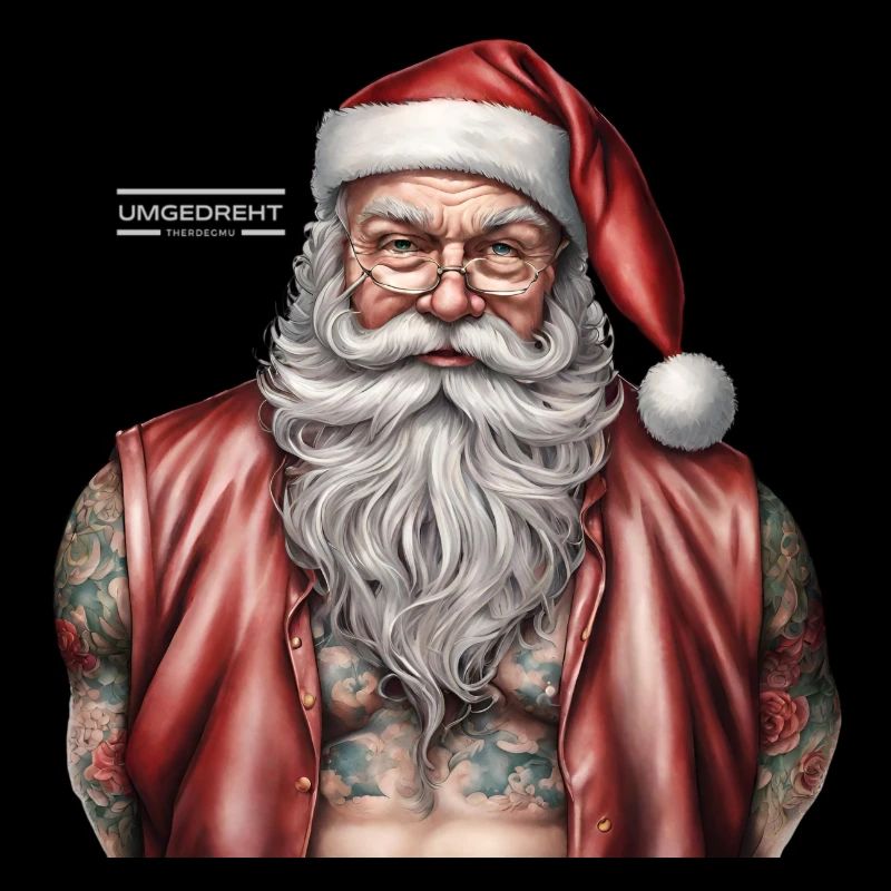 Weihnachtsmanntattoo