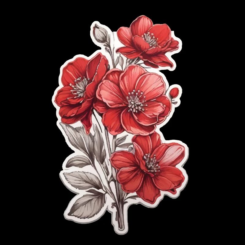 Belle fleur rouge