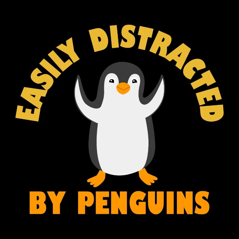 Facilement distrait par les pingouins