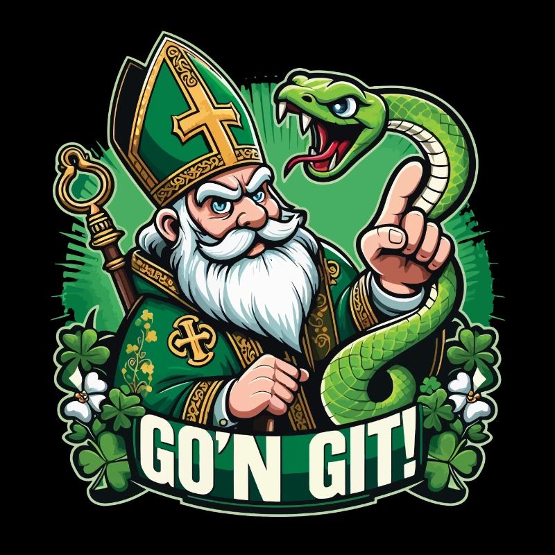 Funny st patricks day GO'N GIT! patty's day