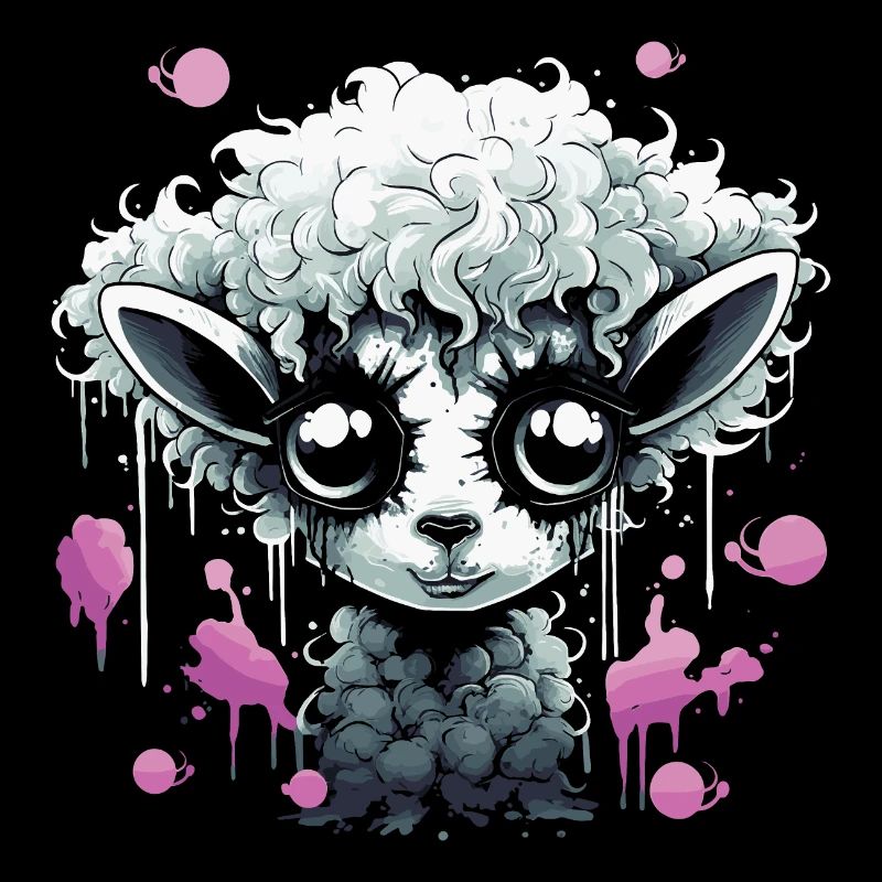 Funny Goth Sheep