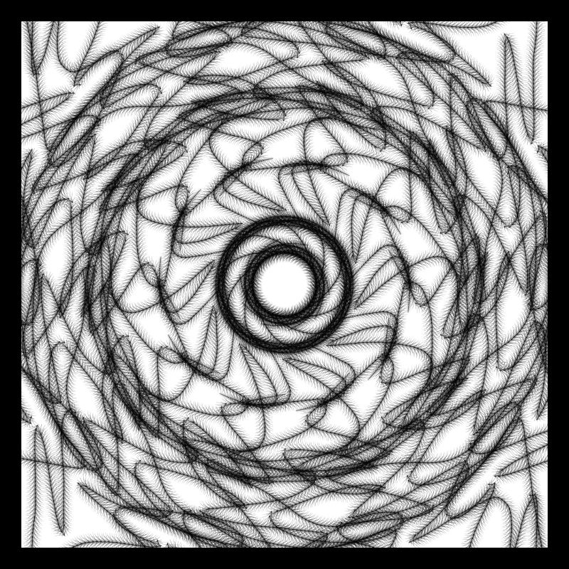 Black and white geometric design