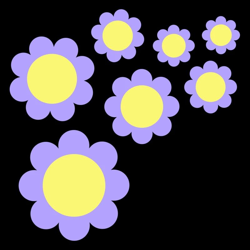Beaucoup de fleurs colorées belle conception de motif décoratif