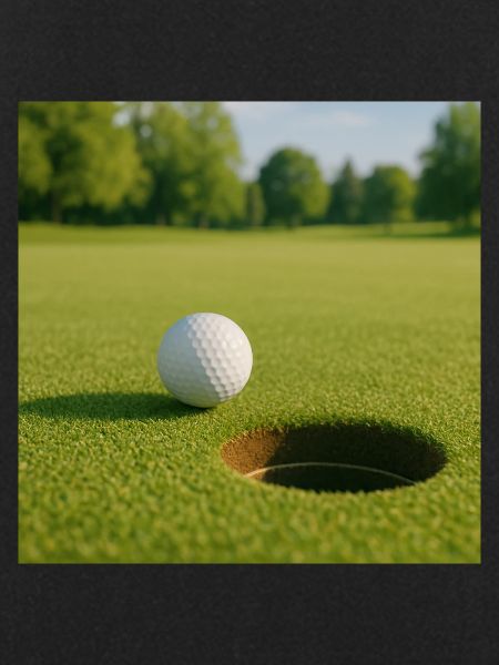 Golf - Pallina da golf sul green