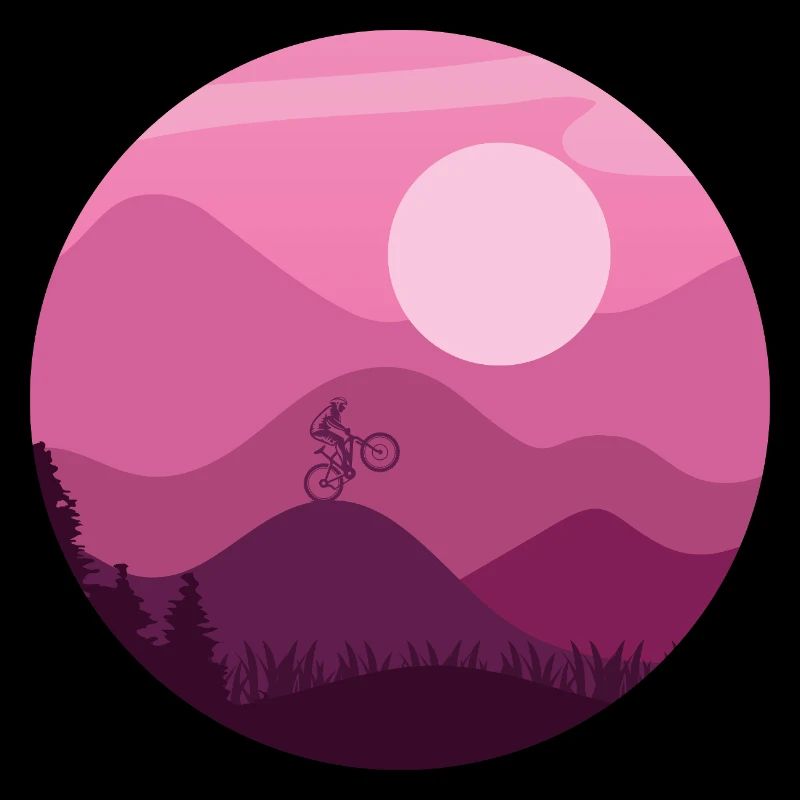 Cycliste de montagnes