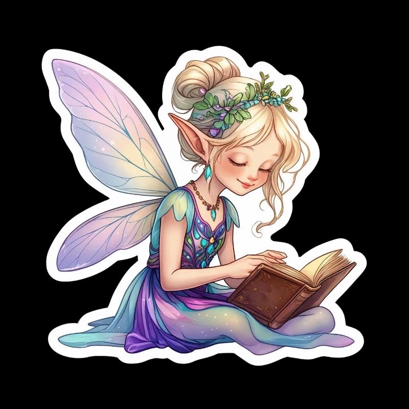 Fairy with book