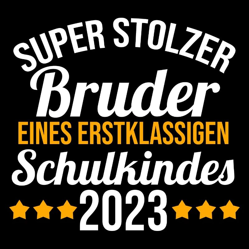 Stolzer Bruder eines Schulkind 2023 Einschulung