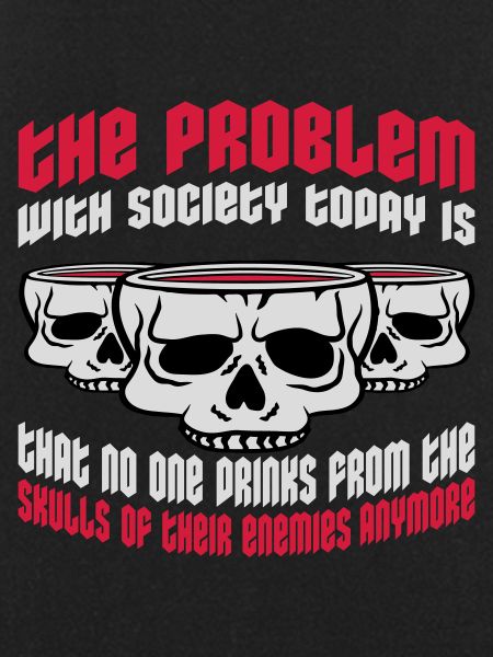 drinks from enemies skulls