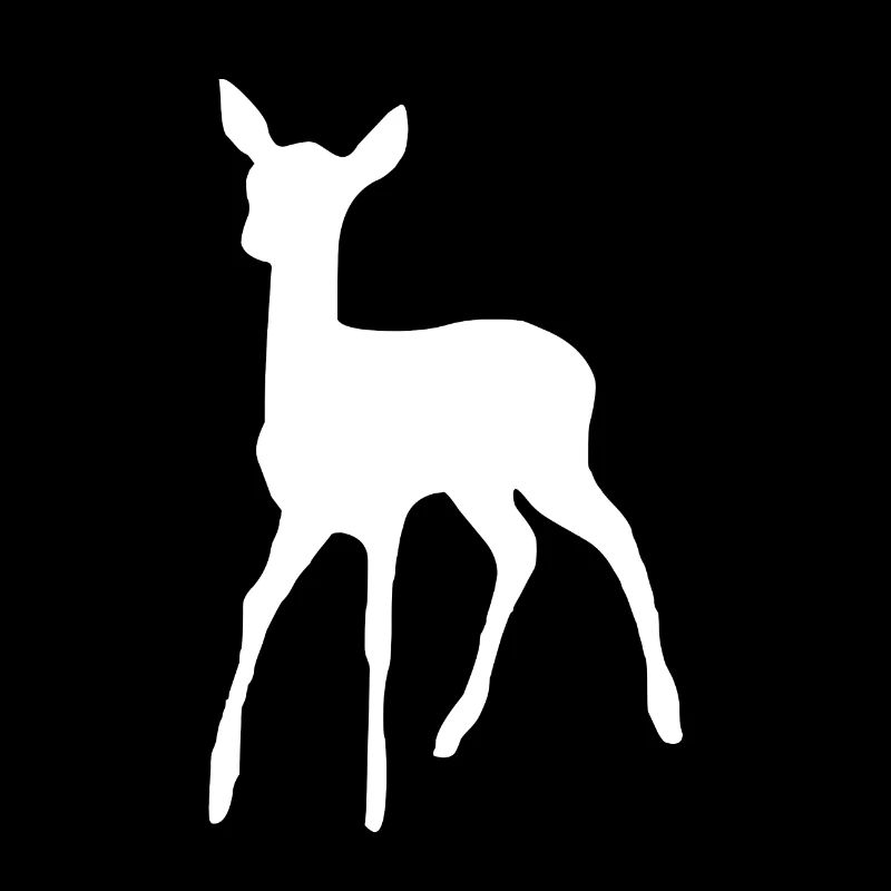 White deer in the forest