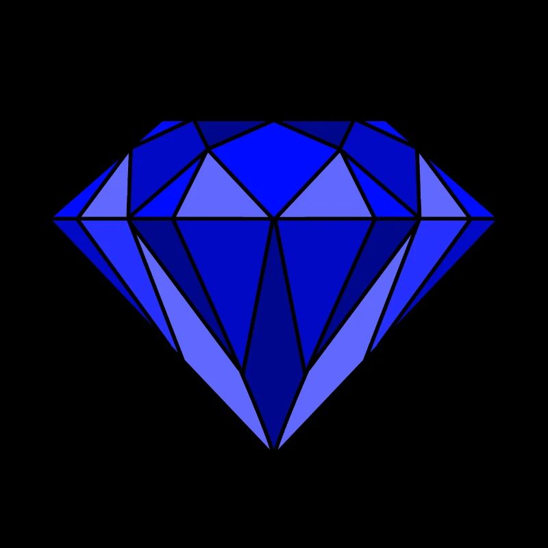 Diamond in blue