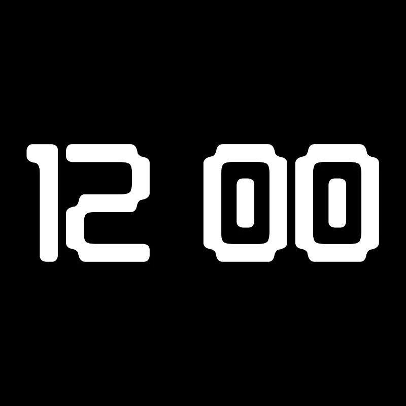 Heure 12 heures Numérique 2