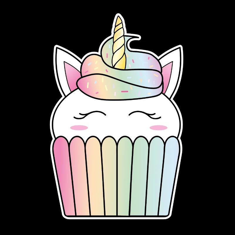 Süßes Einhorn Cupcake Törtchen backen LGBT Schürze