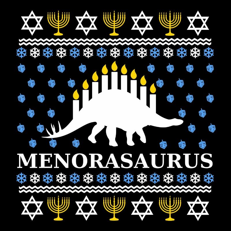 Menorasaurus - Excellente idée-cadeau Juifs, Hanoukka