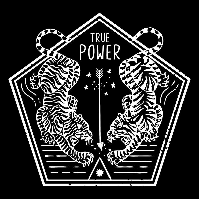 True Power - Twin Tiger - Illustration - white