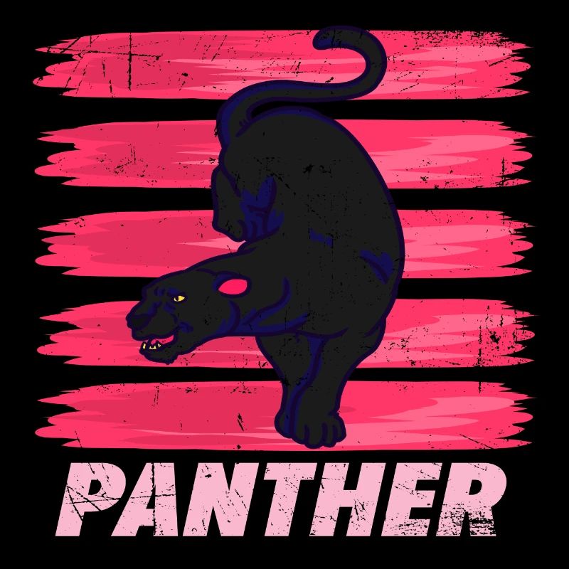 Panther lovers better life pink gift idea