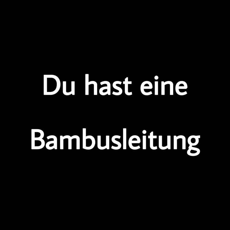 Bambusleitung Langsam Gehirn Denken