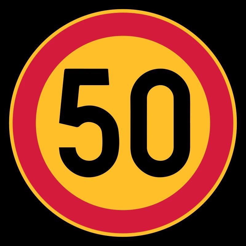 50 limite / limite de vitesse