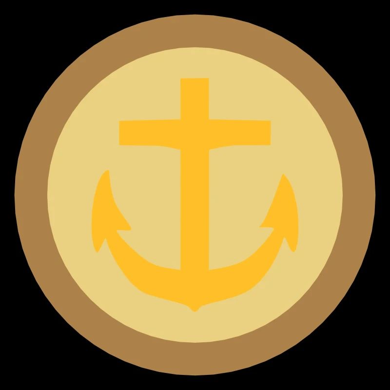Button Marine Anchor Slurr Flap
