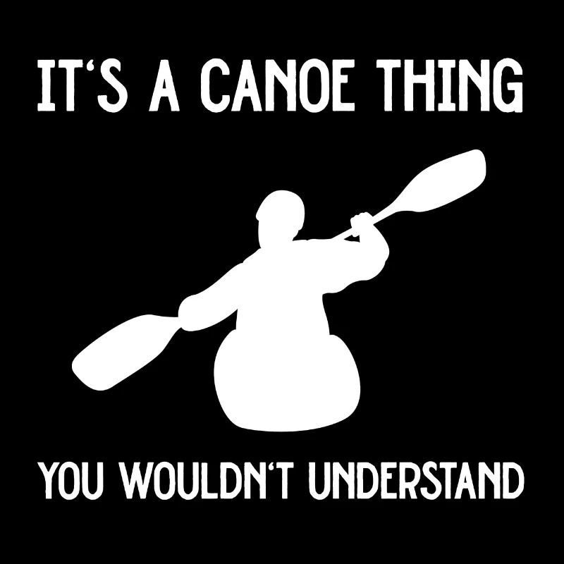 C’est une chose de canoë drôle de canoë et de kayak