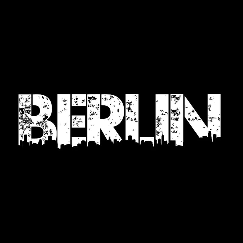 Berlin Skyline 2022 in weiss