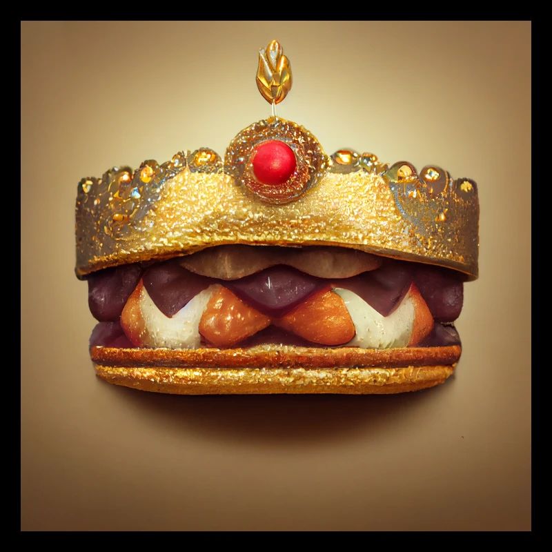 Le roi du burger couronné de bijoux